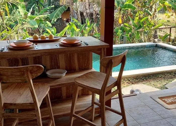 Private Pool Views Work Table Yoga *